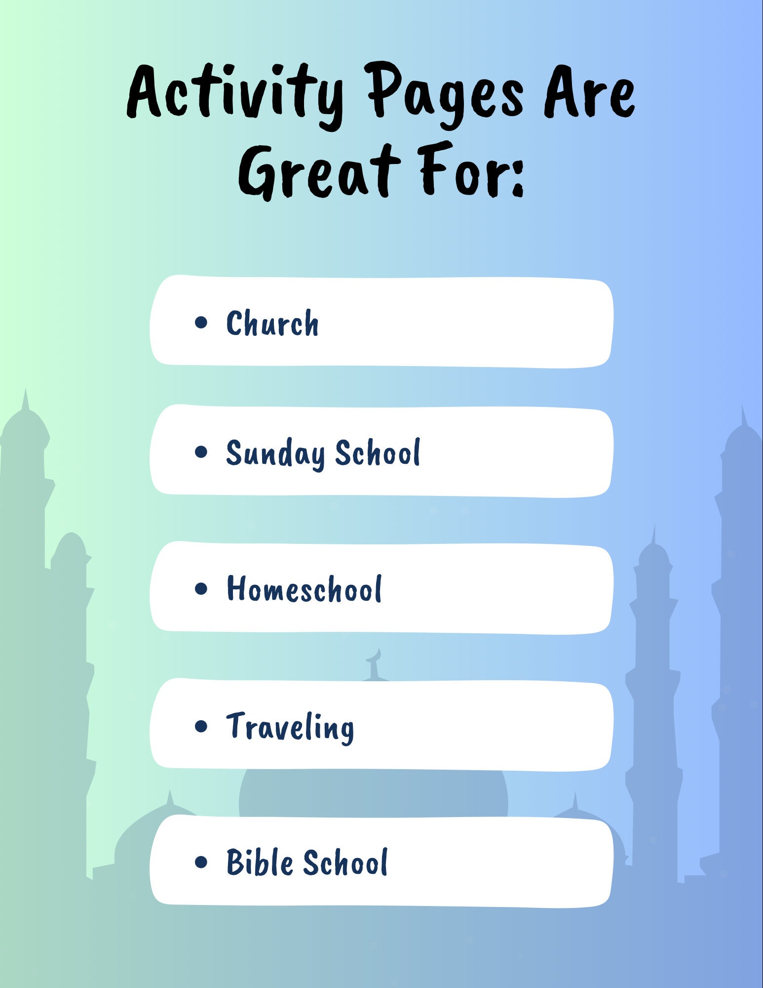 Kids Bible Lesson With Activity Page Bundle - Etsy