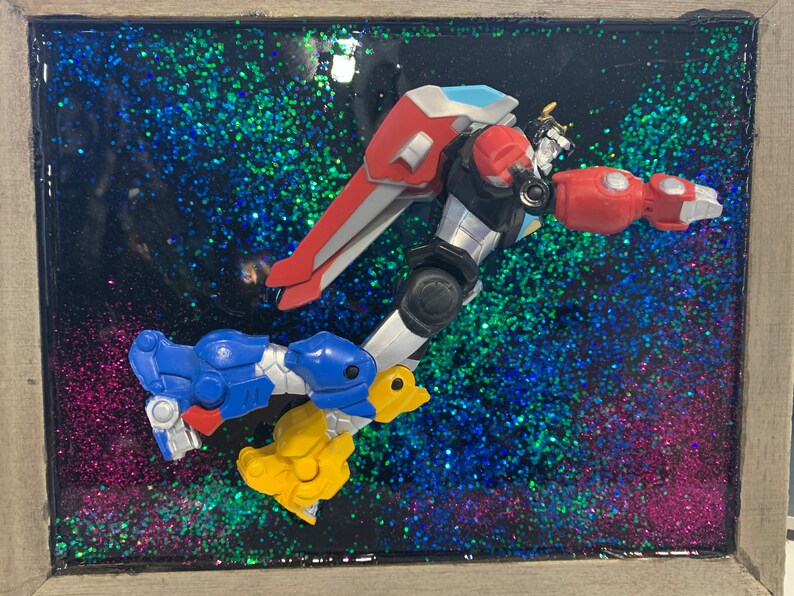 and glitter galaxy artwork by Rita De La Torre Legendary Defender: Universe original resin Cosmos
