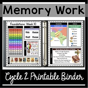 CC Memory Work Cycle 2 - Reliure d'images - Posters - Moyen Âge - Cartes - Chronologie - Images à imprimer - Enseignement classique - Chansons d'histoire