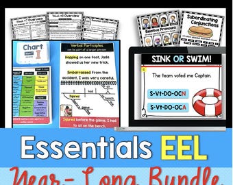 Essentials EEL Bundle - Homeschool Classical Education English Grammar - Lesson Plans Games Worksheets - Homeschooling Curriculum Map
