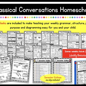 I've planned and prepped all 24 weeks for you!  Use at home to teach your child or in your CC Community Co-Op.