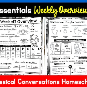 Place each week's printables in a binder for students.