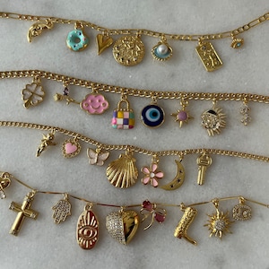 Build Your Own Custom Charm Necklace, Pick Your Charms, Desing Your Own Custom Charm Necklace, Personalized Gifts, Vintage Necklace
