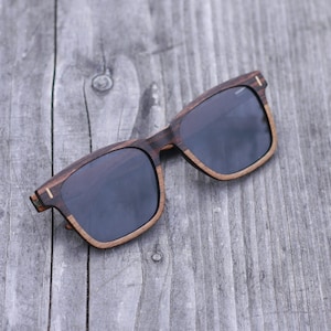 Wear Walters Mire - Wooden Sunglasses, Polarized sunglasses, Wood Sunglasses, Eco friendly, Wayfarer Style, Sustainable Sunglasses