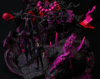 Solo leveling sung jin woo and igris figure FAN ART FIGURE | 3d Printed Model| Gift For Gamer | Handmade Gift | Resin Figure | Hand Painted