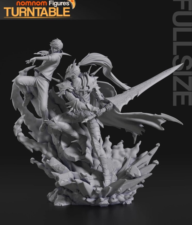 Figurina Sung Jin Woo Anime - Action Figure 20 Cm In PVC, Regalo Per Fan, Decorazione Da Scrivania