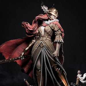 Malenia - FAN ART FIGUR Statue 3D Gedruckt | Geschenk für Gamer | Handgefertigtes Geschenk | Resin Figur | Handbemalt
