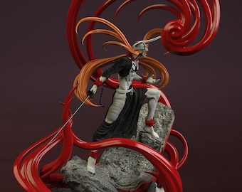 ICHIGO KUROSAKI hollw form|  Bleach | 3D Printed | Gift For Gamer | Handmade Gift | Resin Figure | Hand Painted