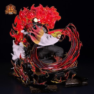 Demon Slayer Rengoku FAN ART FIGURE | 3D Printed | Handmade Gift | Resin Figure | Hand Painted |Garage Kit