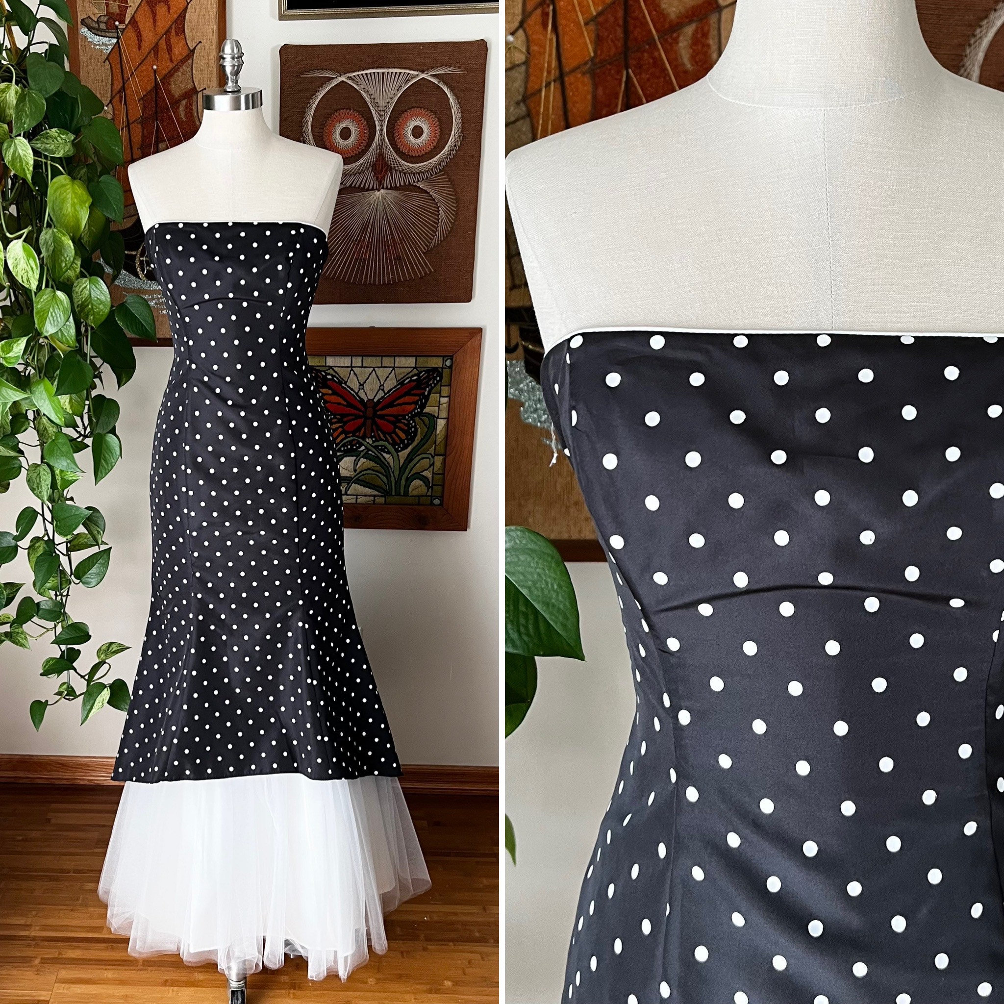Polka dot mermaid shop dress