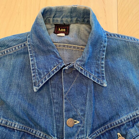 40s 50s Vintage LEE Riders Red Label Denim Jean Jacke… - Gem