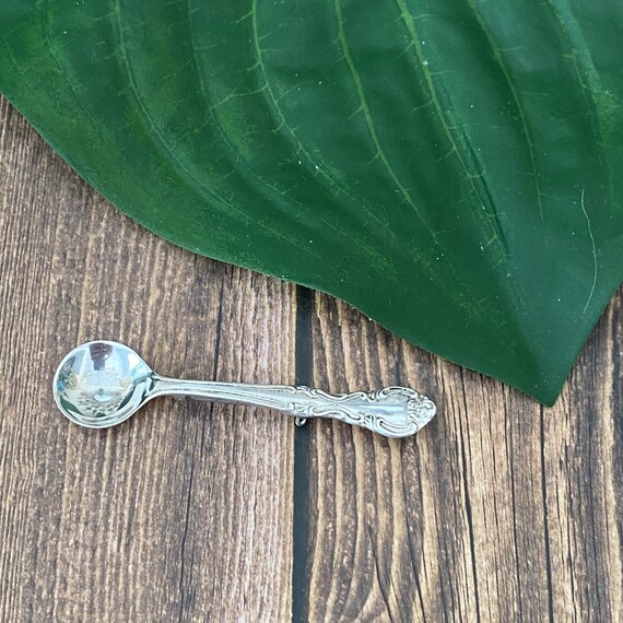 Vintage Sterling Silver Spoon Brooch, Antique Spoo