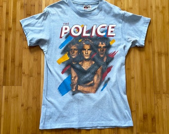 1983 the Police MTV North American Men's Tshirt Size USA Unisex