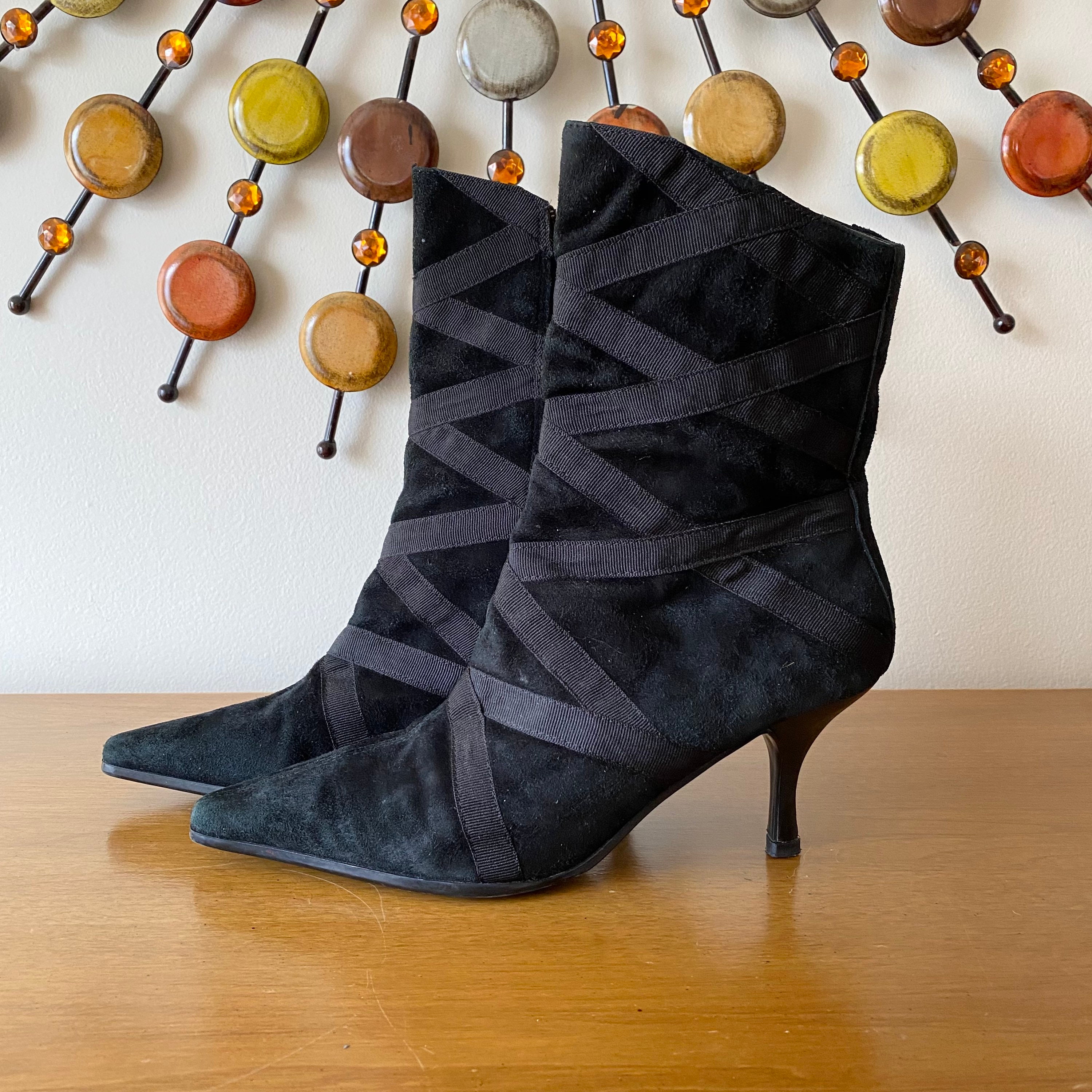 Kitten Heel Boots - Etsy