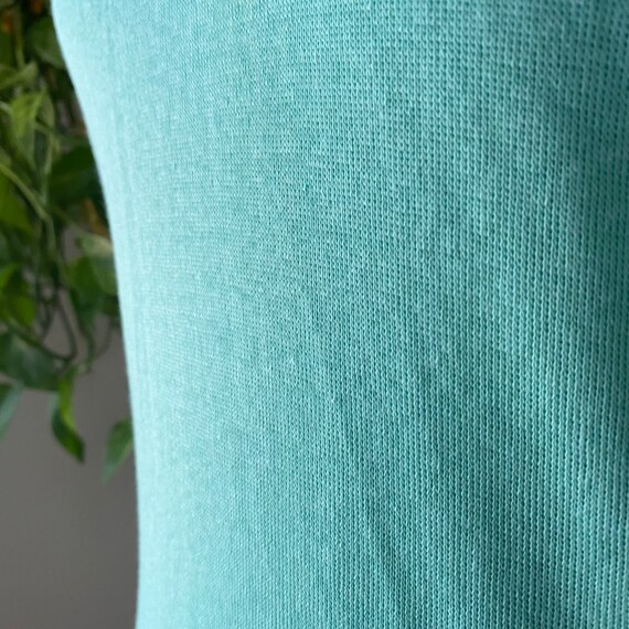 70s 80s Vintage LANGTRY Sea Foam Green and White … - image 10