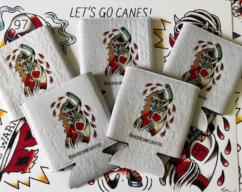 PREVENTA Hurricanes Canes Traditional Tattoo Reaper Cozie