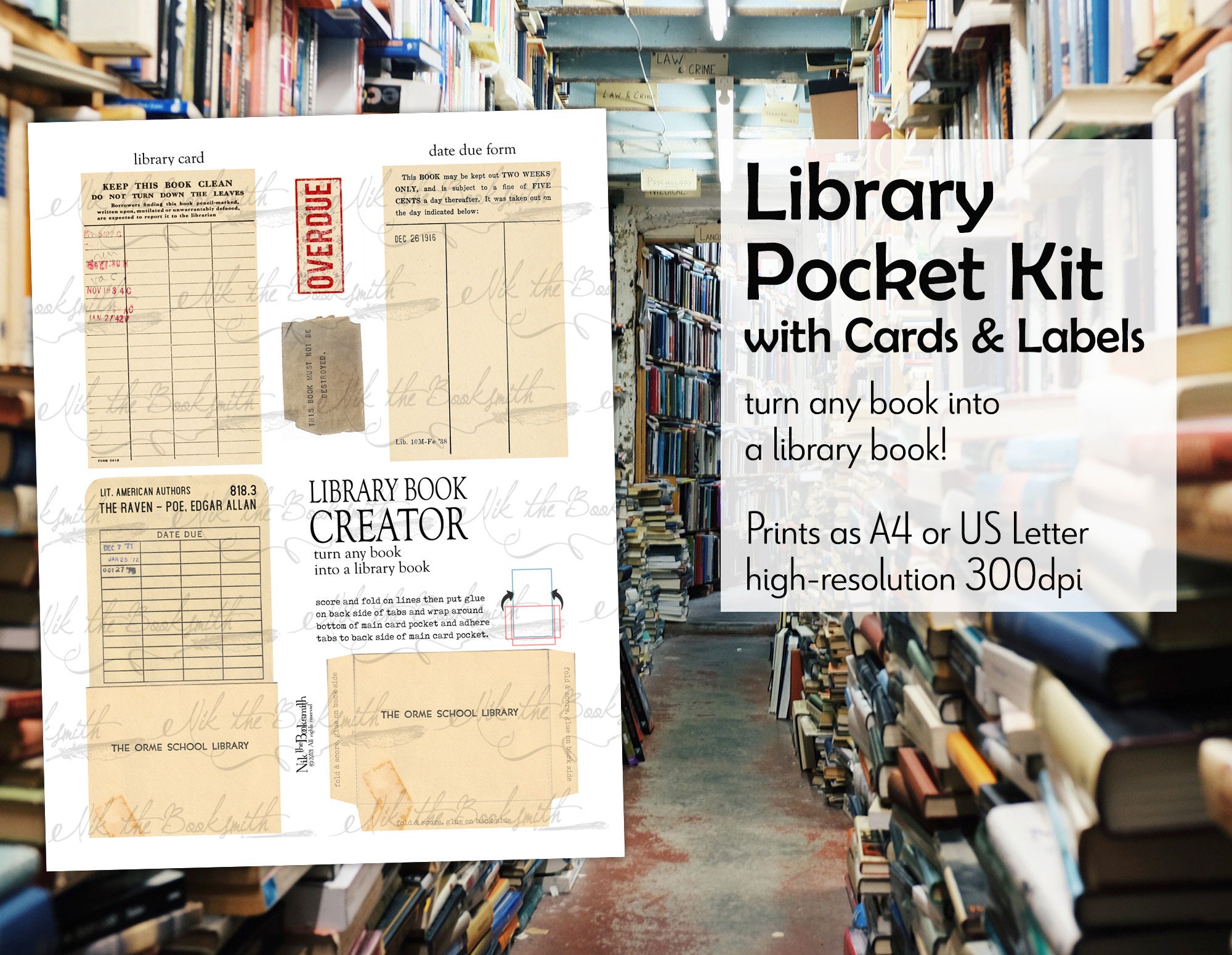 Library Card Sleeves - Etsy Library Card Sleeves - Etsy