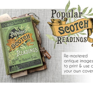 Populaire Scotch-lezingen - Digitale boekomslag afdrukbaar met bonuslabel!