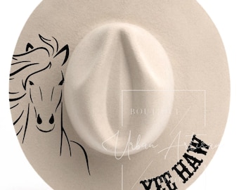 Hat Brennende Schablone, Pferd