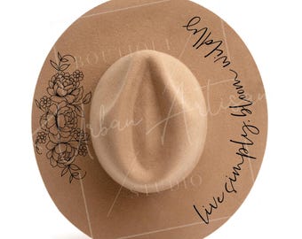 Sjablonen voor het branden van hoeden, eenvoudig leven