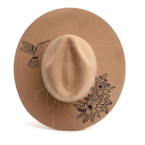 Hat Burning Stencil, Hummingbird