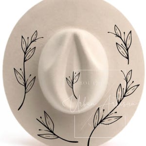 Hat Burning Stencil, Flourish