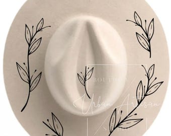 Hat Burning Stencil, Flourish
