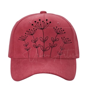 Baseball Hat Burning Stencil, Dandelion