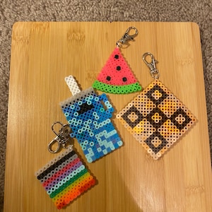 perler bead keychain