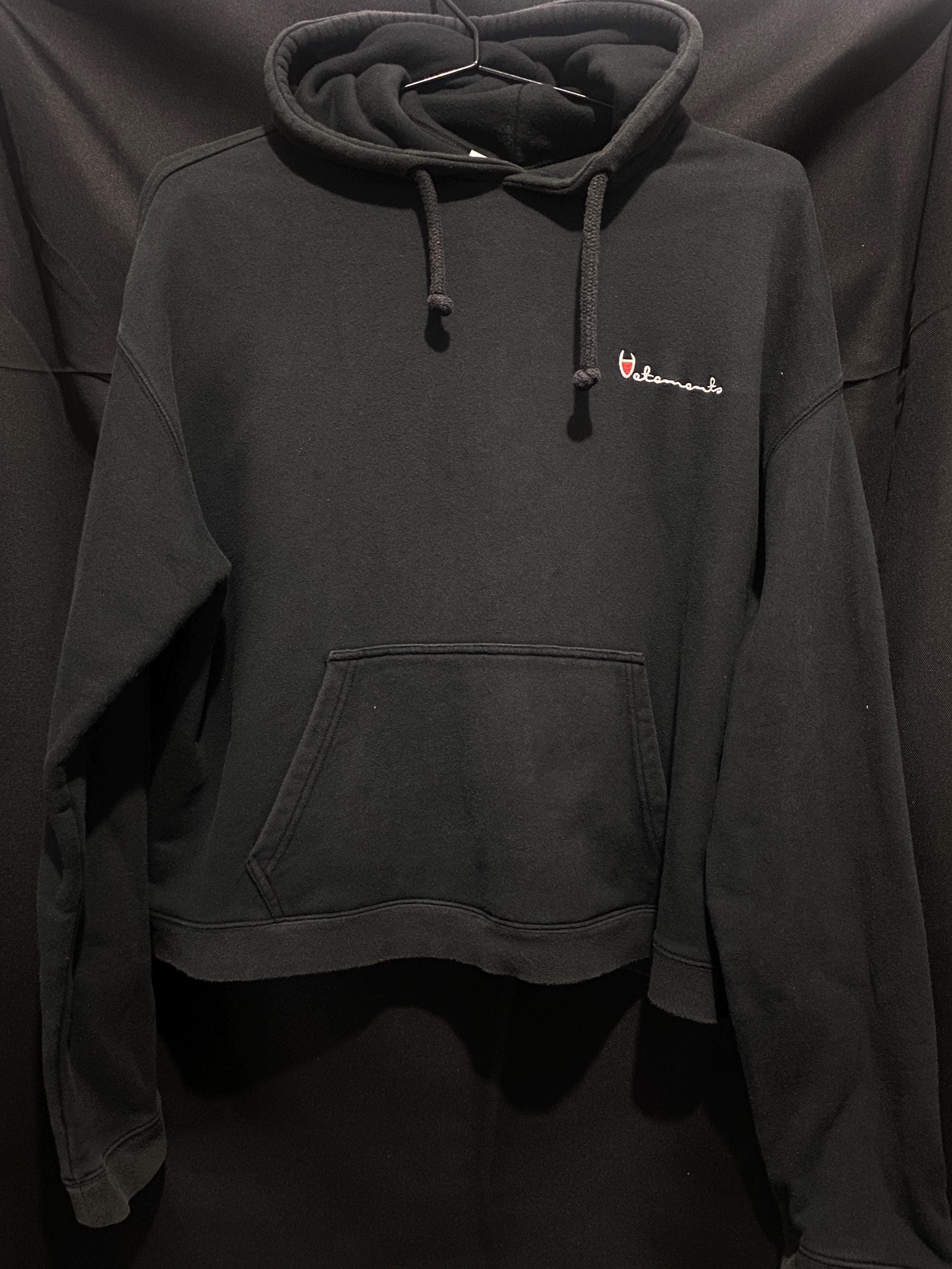 Vetements X Champion Collaboration Reversible Hoodie - Etsy