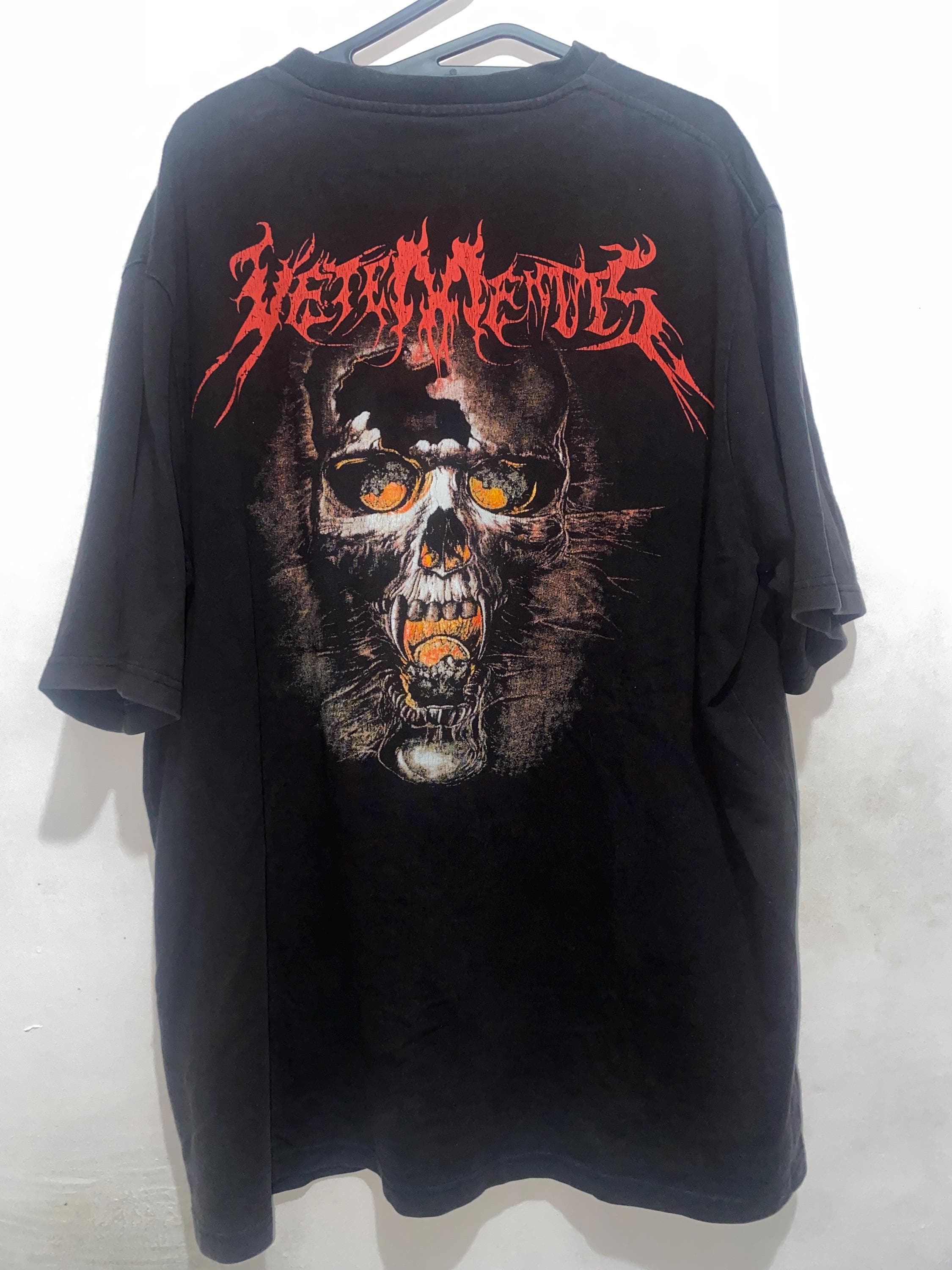 Vetements Metal Skull Back Print Oversized Shirt (rare) - Etsy