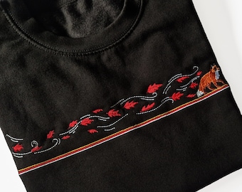 Samurai Fox Embroidered Sweatshirt/Hoodie