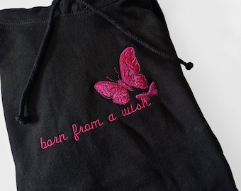 Born From A Wish Embroidered Sweatshirt/Hoodie