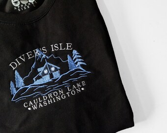 Diver's Isle Embroidered Sweatshirt/Hoodie