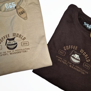 Coffee World Embroidered Sweatshirt/Hoodie