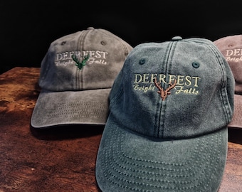 Deerfest Embroidered Dad Caps