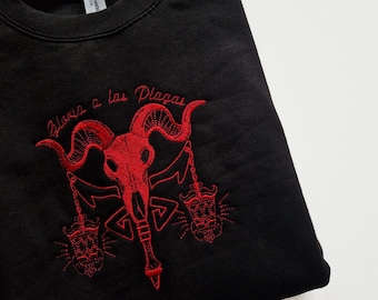 Plagas Embroidered Sweatshirt/Hoodie