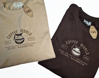 Coffee World Embroidered Sweatshirt/Hoodie