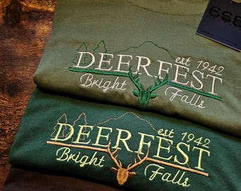Deerfest Embroidered T-Shirt