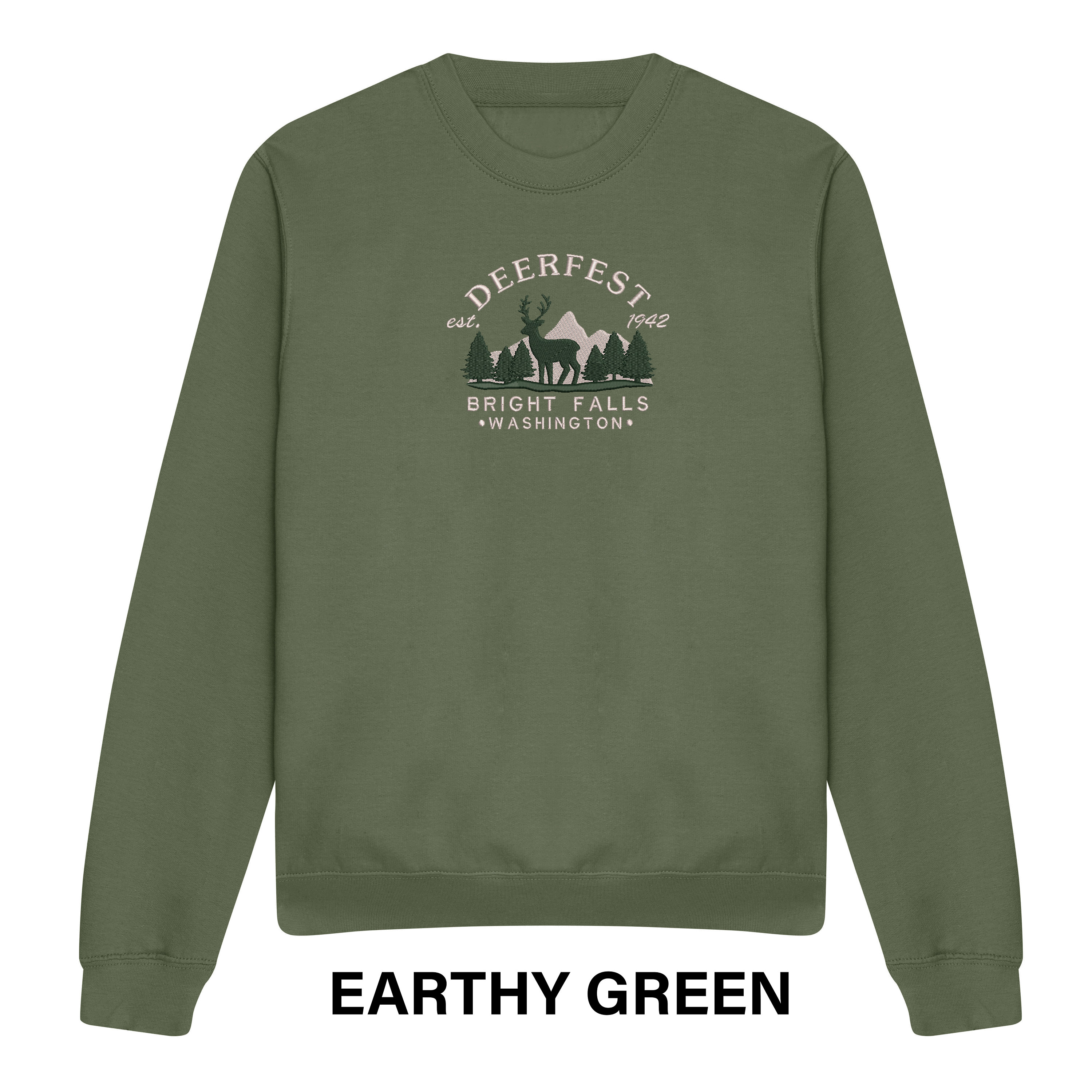 Deerfest Embroidered Sweatshirt/hoodie - Etsy