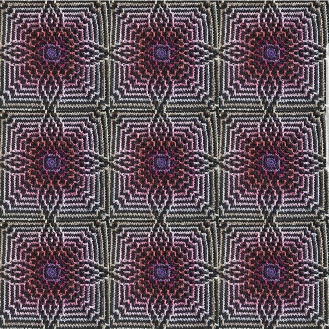 Orbis Mosaic Crochet Tile Pattern Etsy