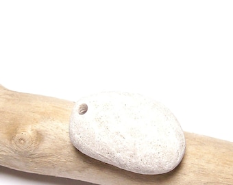 Petoskey Stone Unique Large Fossil River Rock Beach Pebble Pendant Jewelry Making Supplies Organic Finds WHITE LACE