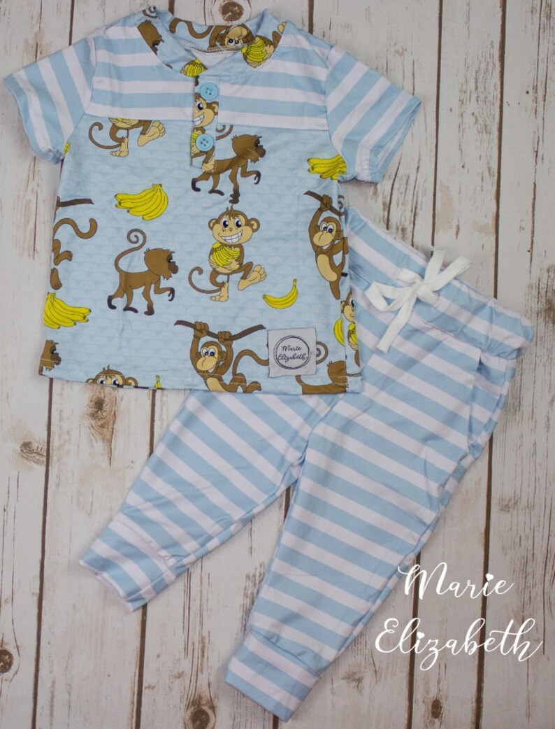 Banana Split Feathered Friends Boys Short Set main image 1