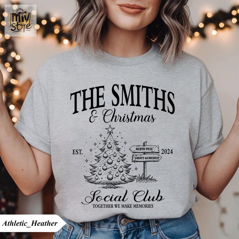 Custom Matching Family Christmas Sweatshirt, Family Group Sweater