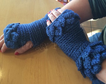 Dragon Scale Gloves Fingerless Gloves Ready to Ship Crocodile Wrist Warmers Gifts for Her Ladies Accessories