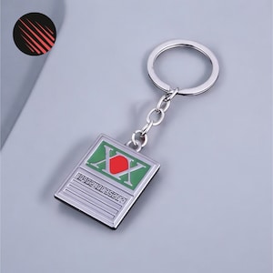 Anime Hunter Metall Schlüsselanhänger, Schlüsselanhänger für Hunter x Hunter Fans, Geschenk für Ihn