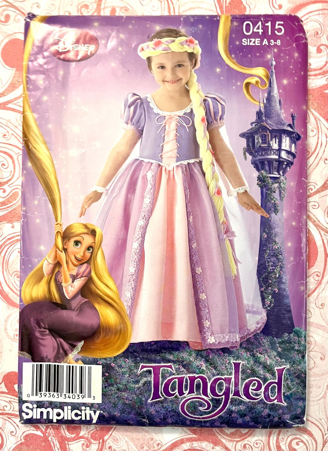 Girl Disney Pattern Disney Tangled Girl's Costume Sewing Pattern - Simplicity 0145 - All ...