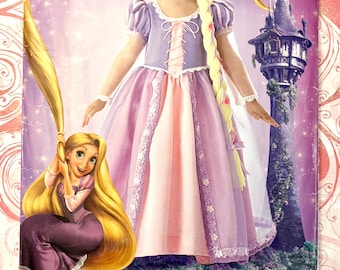 Disney Tangled Girl's Costume Sewing Pattern - Simplicity 0145 - All Sizes, Uncut, FF - Includes Hairpiece Pattern