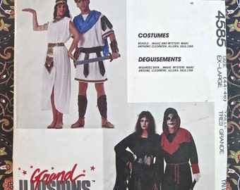 Mens/ Womens Costume Pattern  - Marc Anthony and Cleopatra, Allura, and Skulltar - McCalls 4585