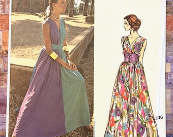 Vintage Pucci Women's Evening or Cocktail Dress Sewing Pattern - Vogue 2536 - Size 12 (Bust 34) - Uncut, FF - Couturier Design - Designer